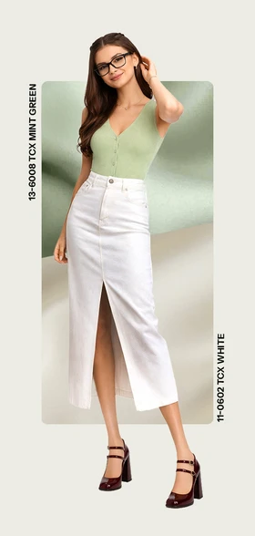 Mint Green + White  W