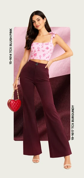 burgundy + Blush Pink  W