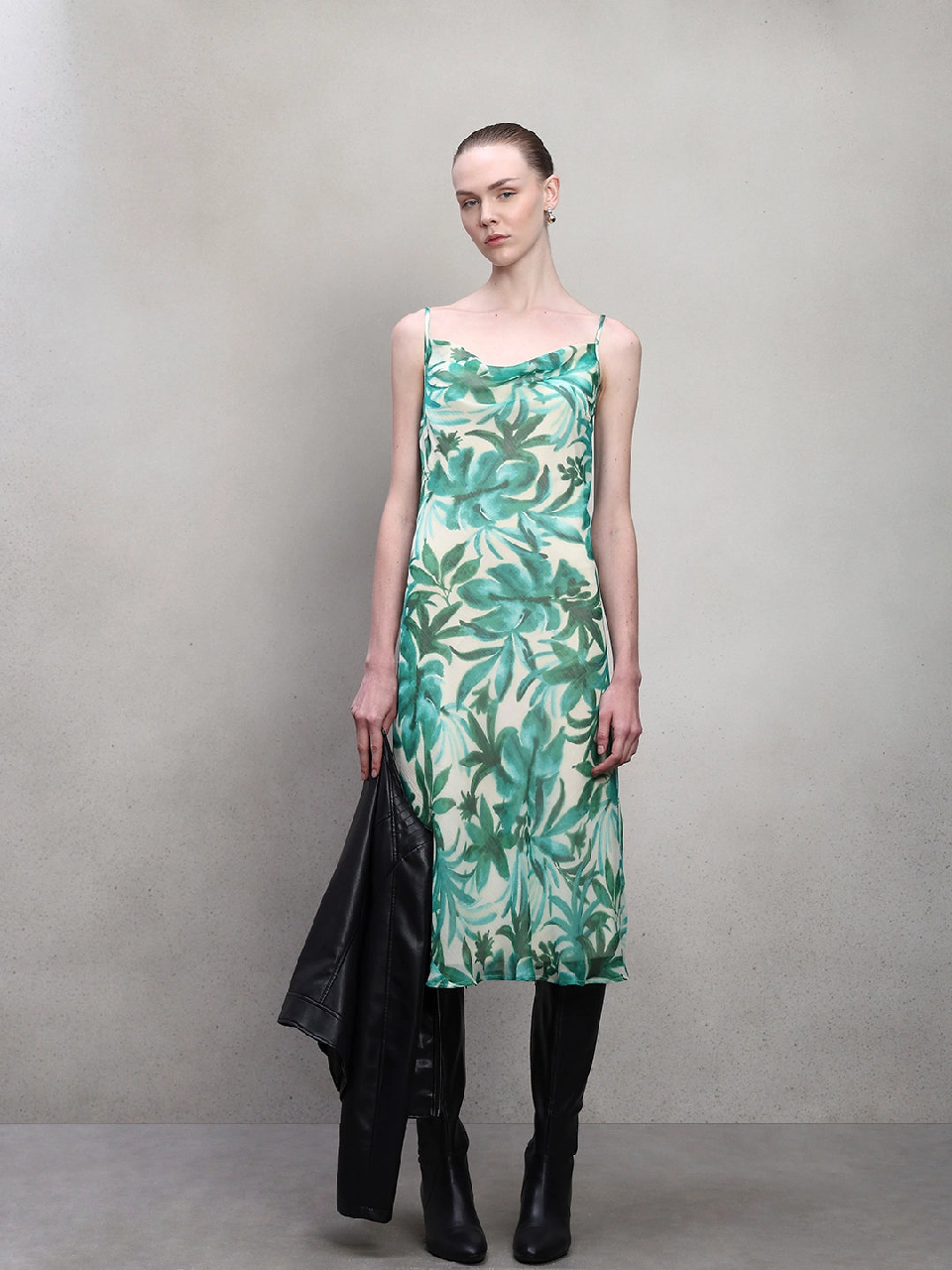 Buy - Women's Green Party Printed Dress online - Zilo - 60 Mins Delivery &  Free In-Home Trials