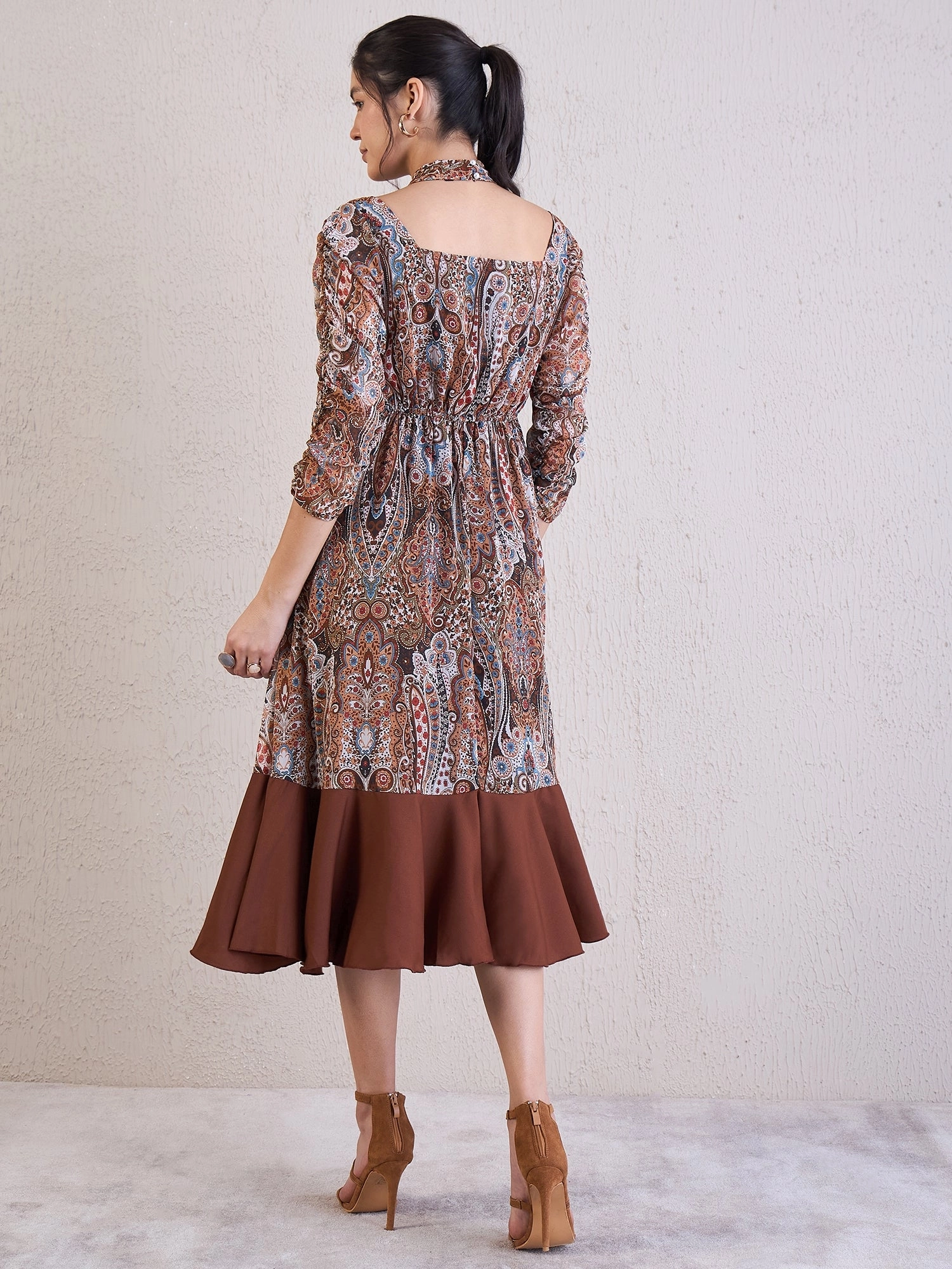 Buy - Women's Brown Casual Dress online - Zilo - 60 Mins Delivery
