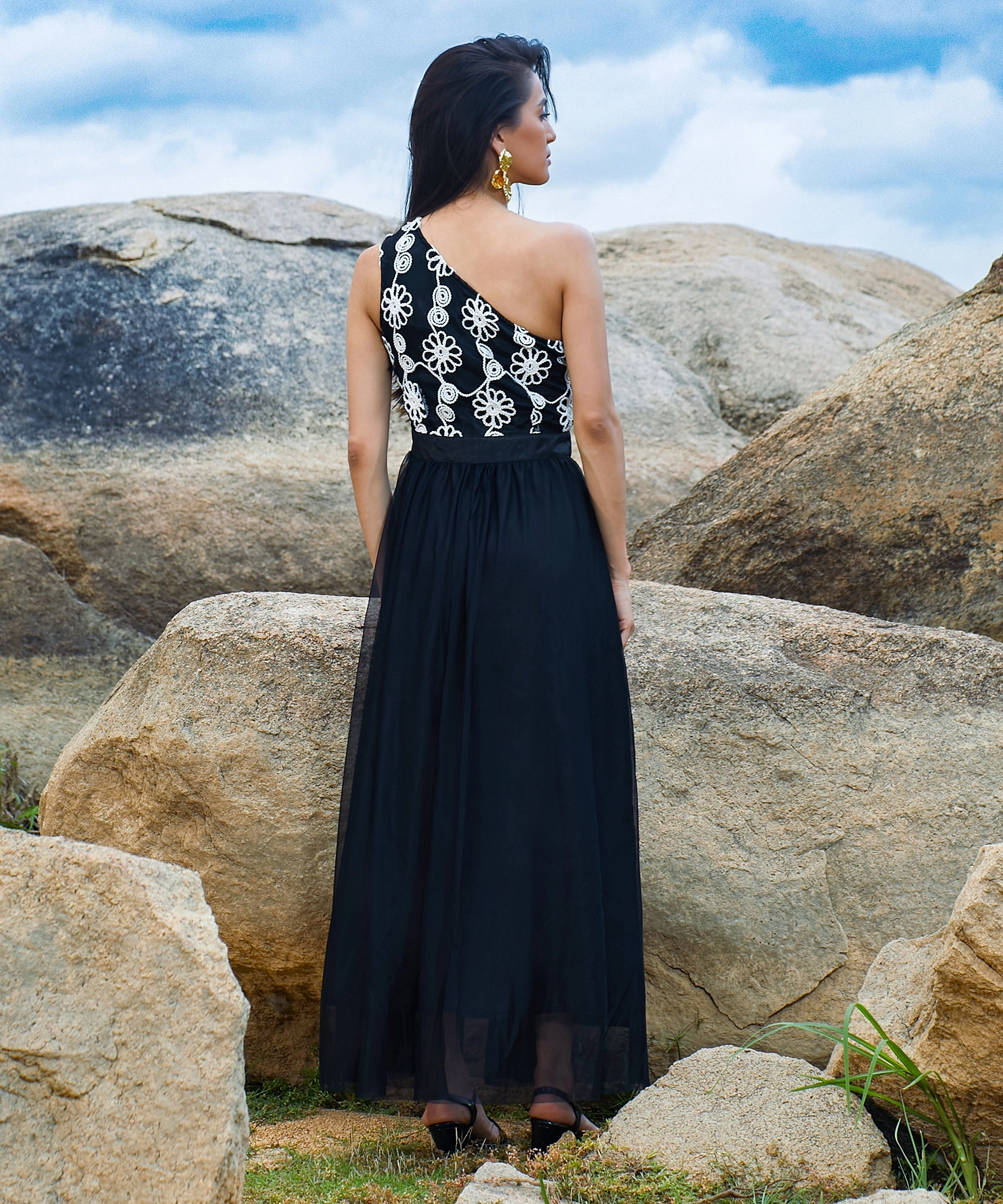 chinese dress ladies Blossom Maxi Dress