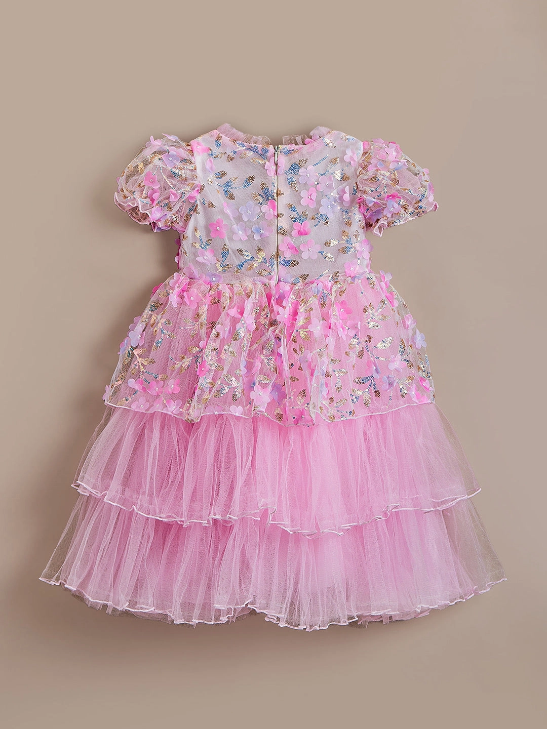 open lace back dress Princess A Line Off the Shoulder Light Pink Long Prom Dress with Ruffl
