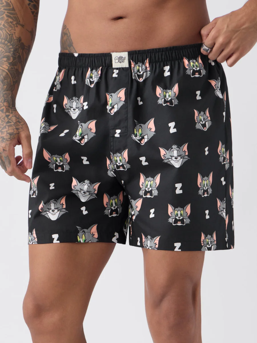 Men's Black Regular Fit Boxer Shorts