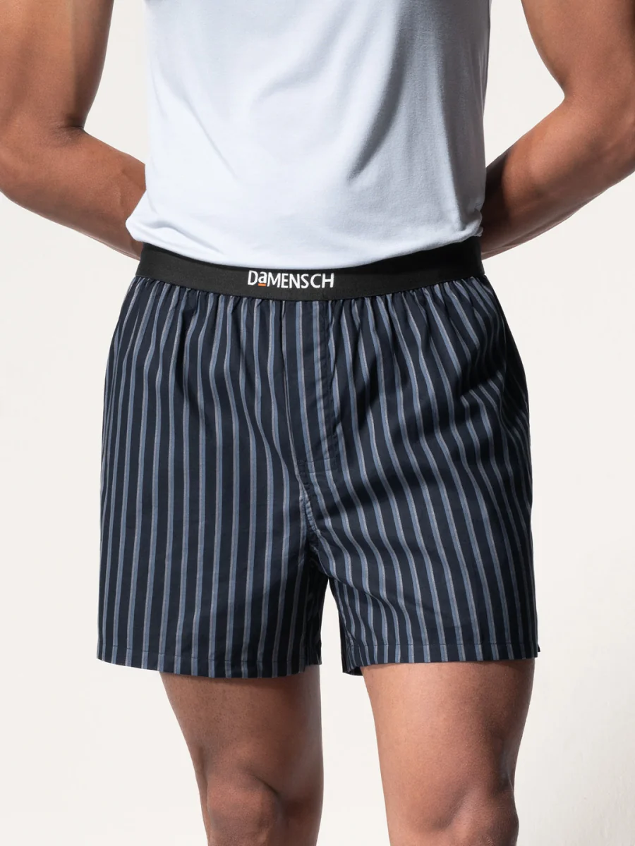 Men's Black Casual Printed Ultra-Light Cotton Regular Fit Boxer