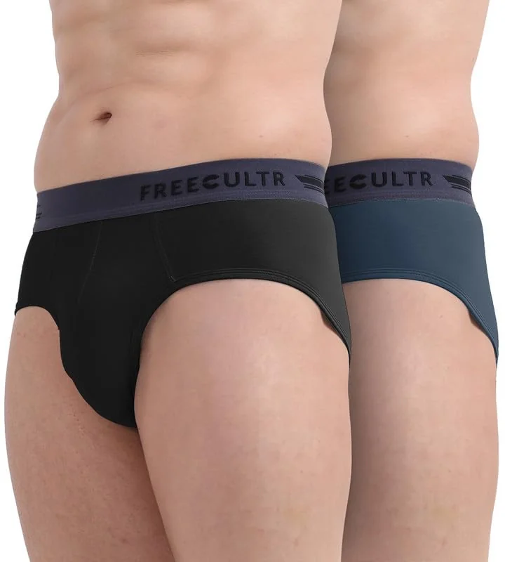 Men's Multicolor Briefs - Pack of 2