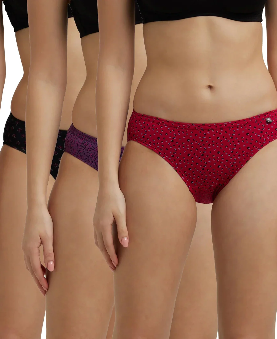 Women's Multicolour Cotton Panties - Pack of 3