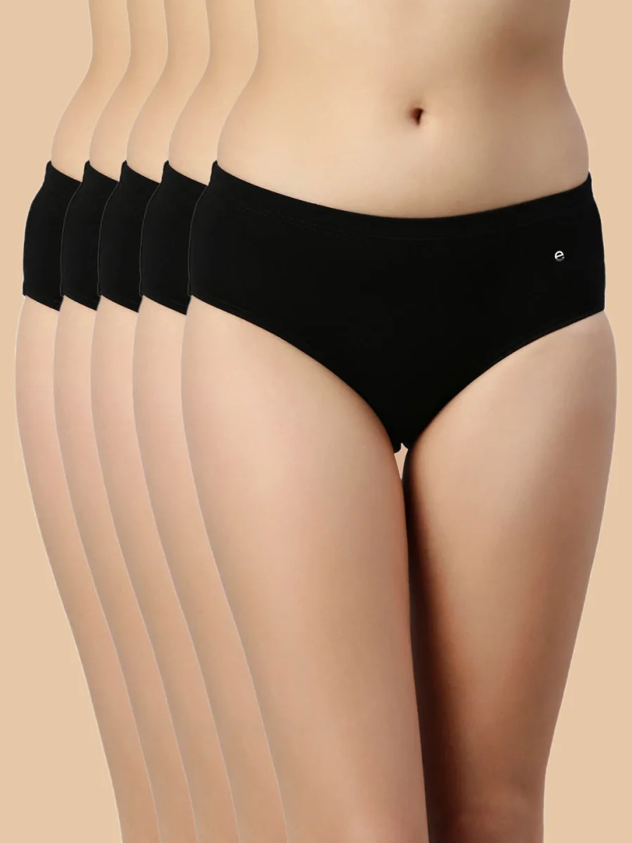 Women's Multicolor Solid Panty - Pack of 5