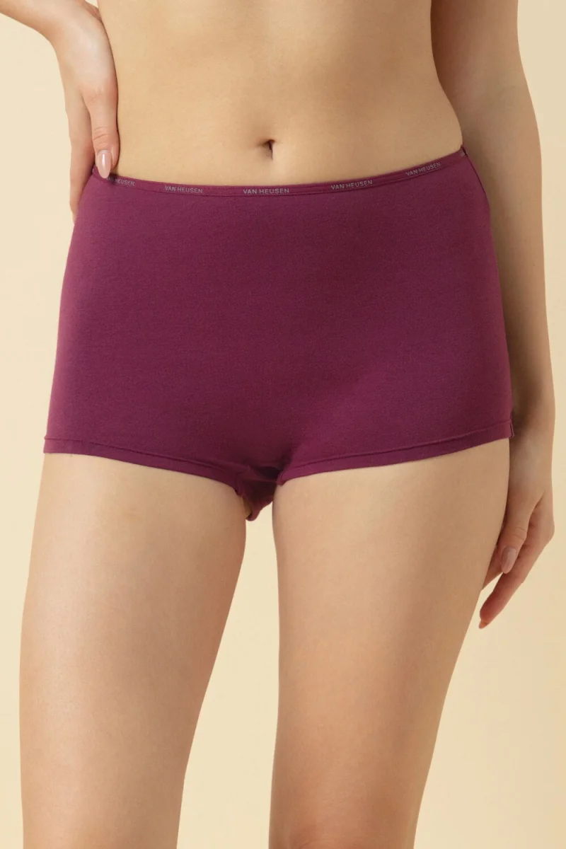 Women's Red Anti Bacterial Moisture Wicking Full Coverage Panty