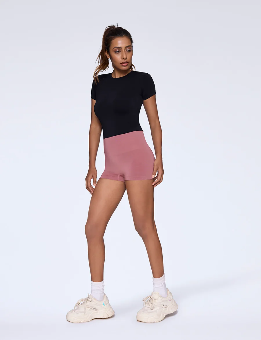 Women's Pink Sport Solid High Rise Panties
