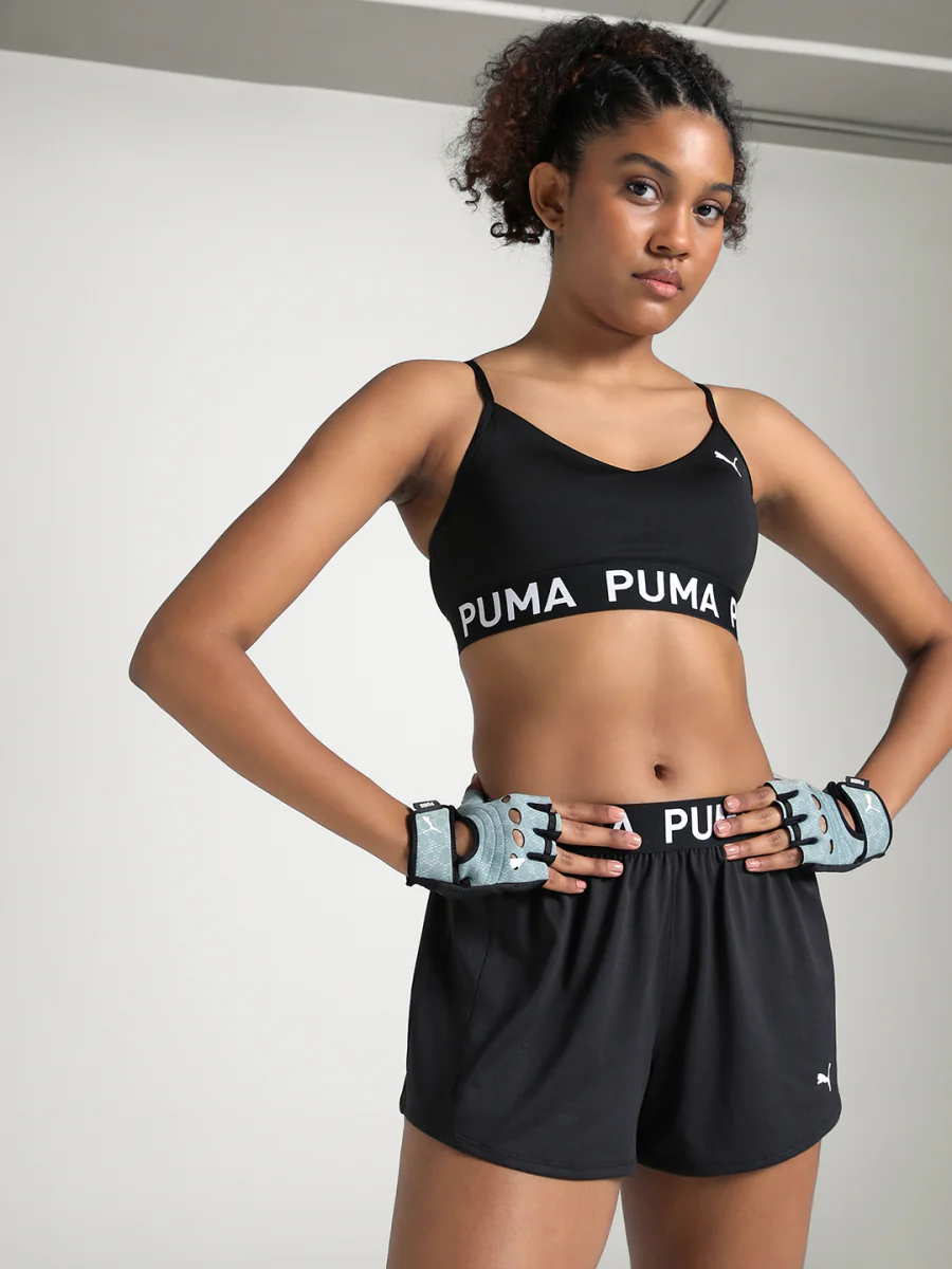Women's Black Sleeveless Sports Bra