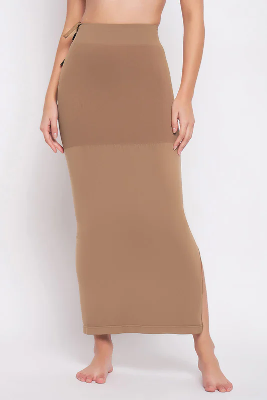 Women's Brown Saree Shapewear with Drawstring