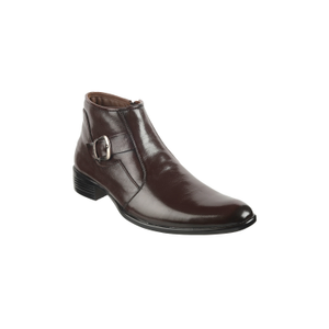 Buy - Men's Red Formal Round Toe Leather Boots online - Zilo - 60 Mins ...