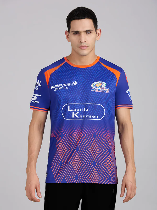 Buy - Men's Multicolor Graphic Half Sleeves Mumbai Indian 2026