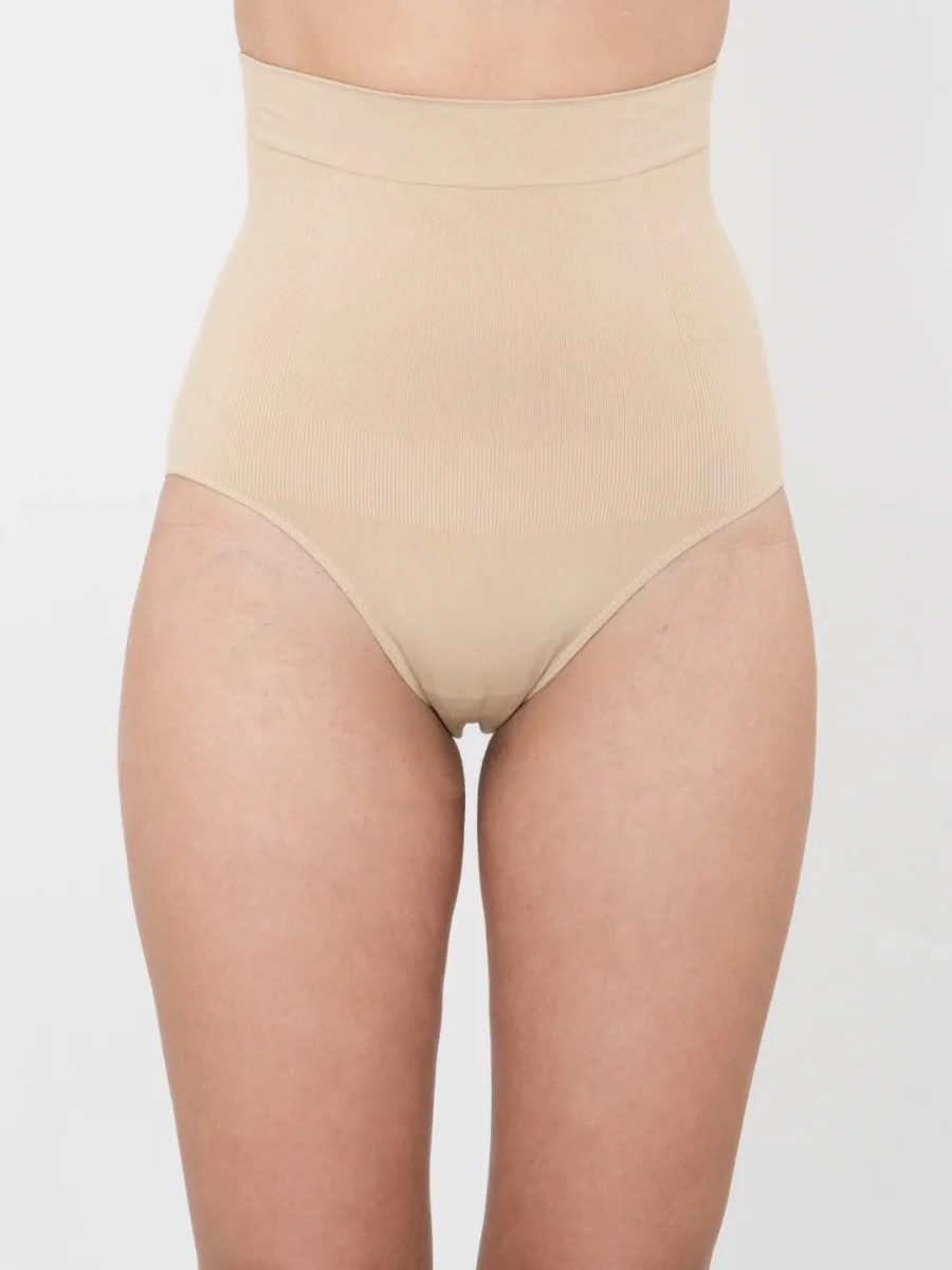 Women's Beige High Waist Shaper Panty
