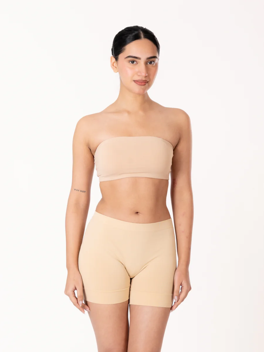 Women's Beige Pryme Bandeau Bra