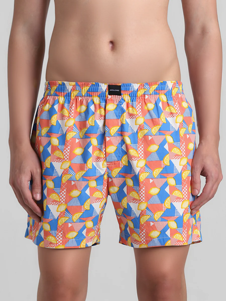 Men's Multicolor Casual Regular Fit Printed Boxer