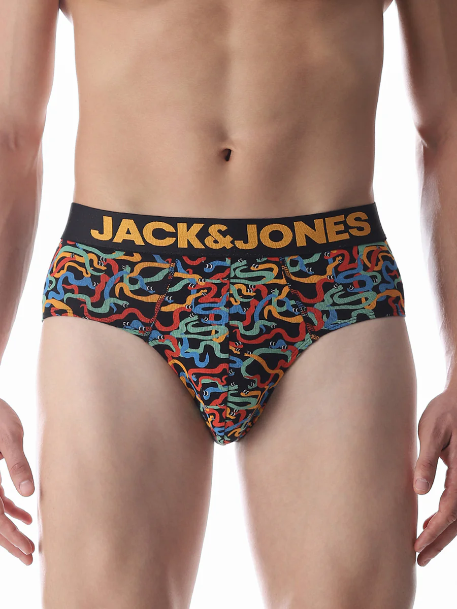 Men's Multicolor Casual Printed Brief