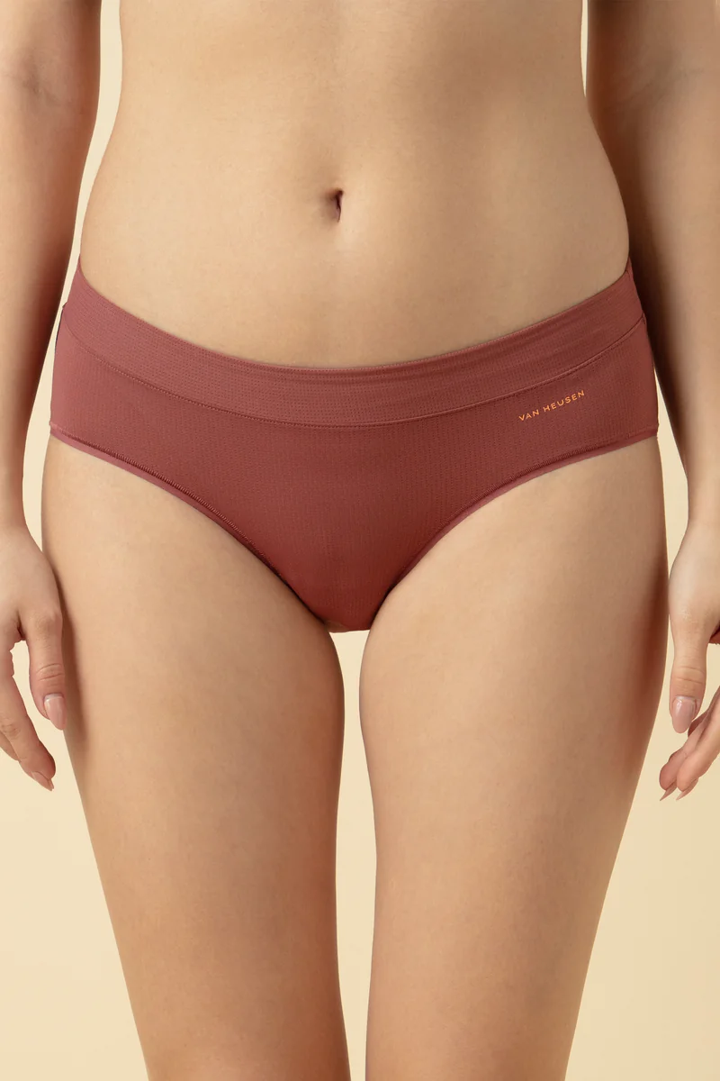 Women's Brown Nylon Pro Active Sepia Ultra Sports Air Panty