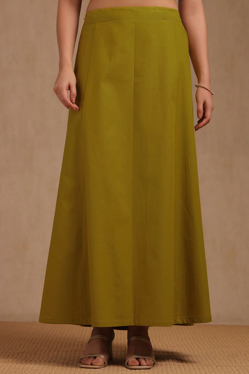 Women's Green Casual Solid Ethnic Shapewear