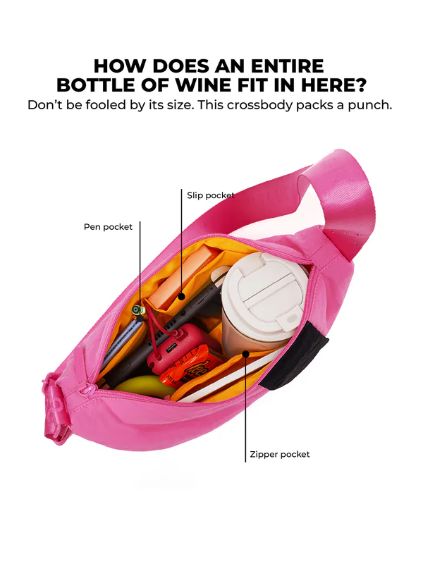 Buy - Unisex Pink Synthetic Top Handle The Aisle Crossbody Bag