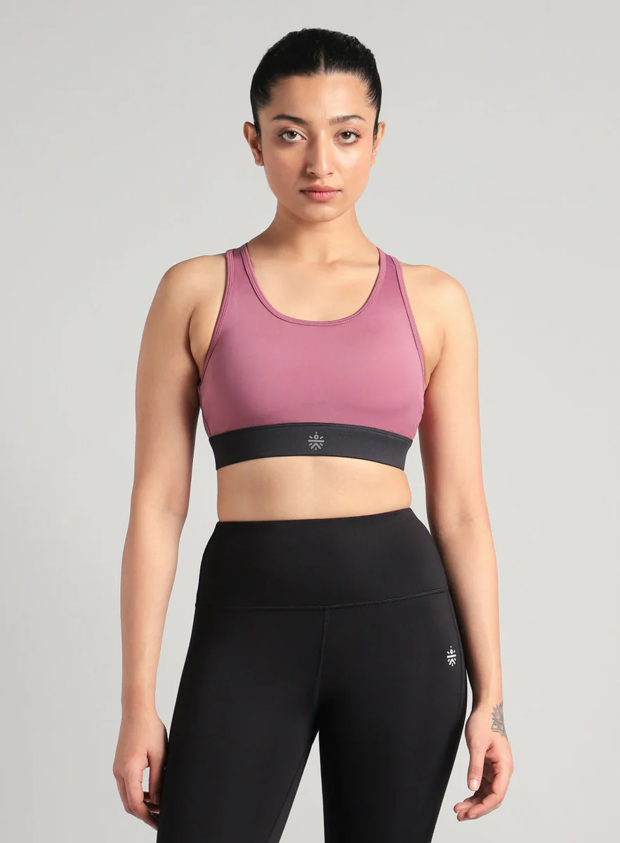 Women's Pink Run Forward High Support Bra