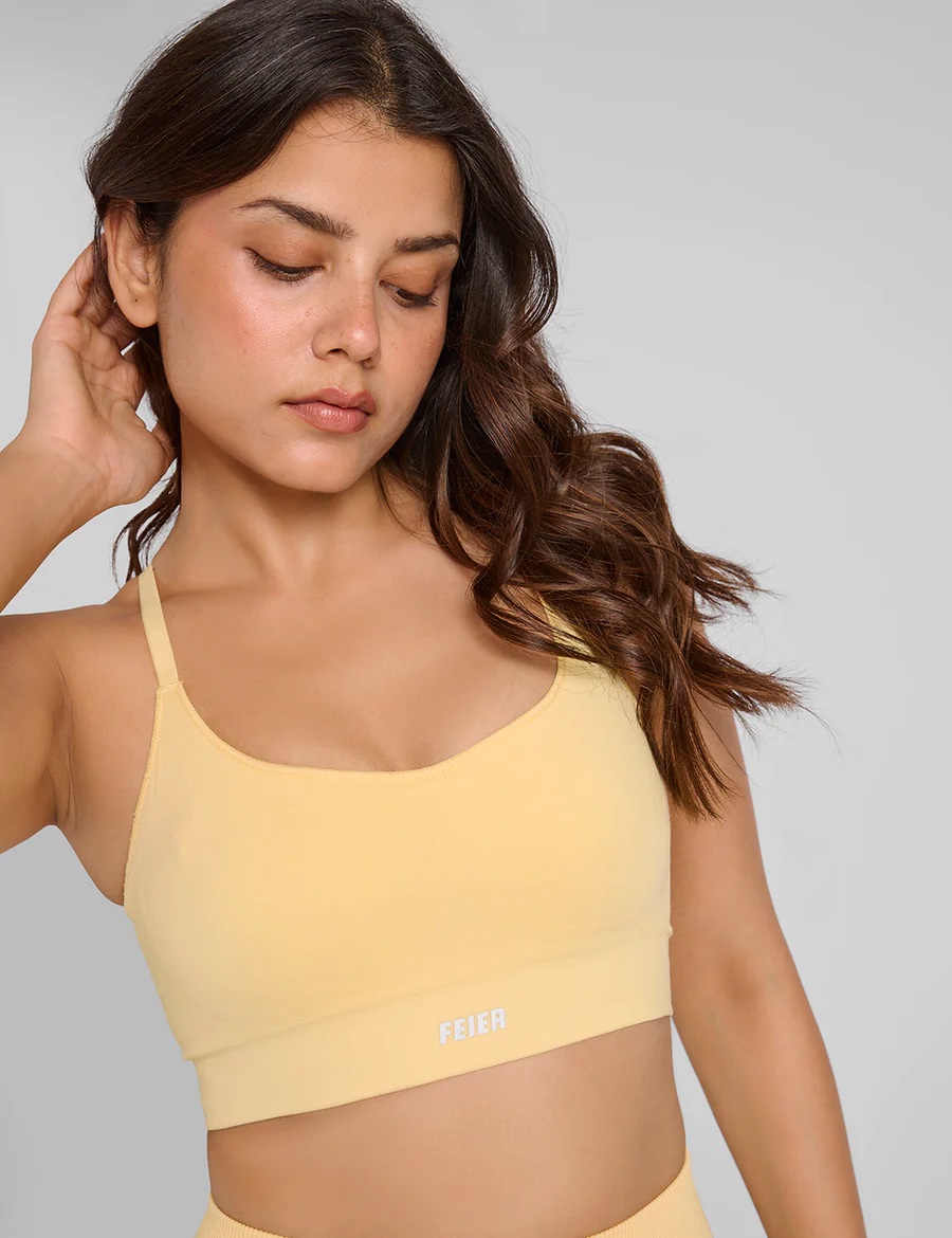 Women's Yellow Everywhere Sports Bra 2.0