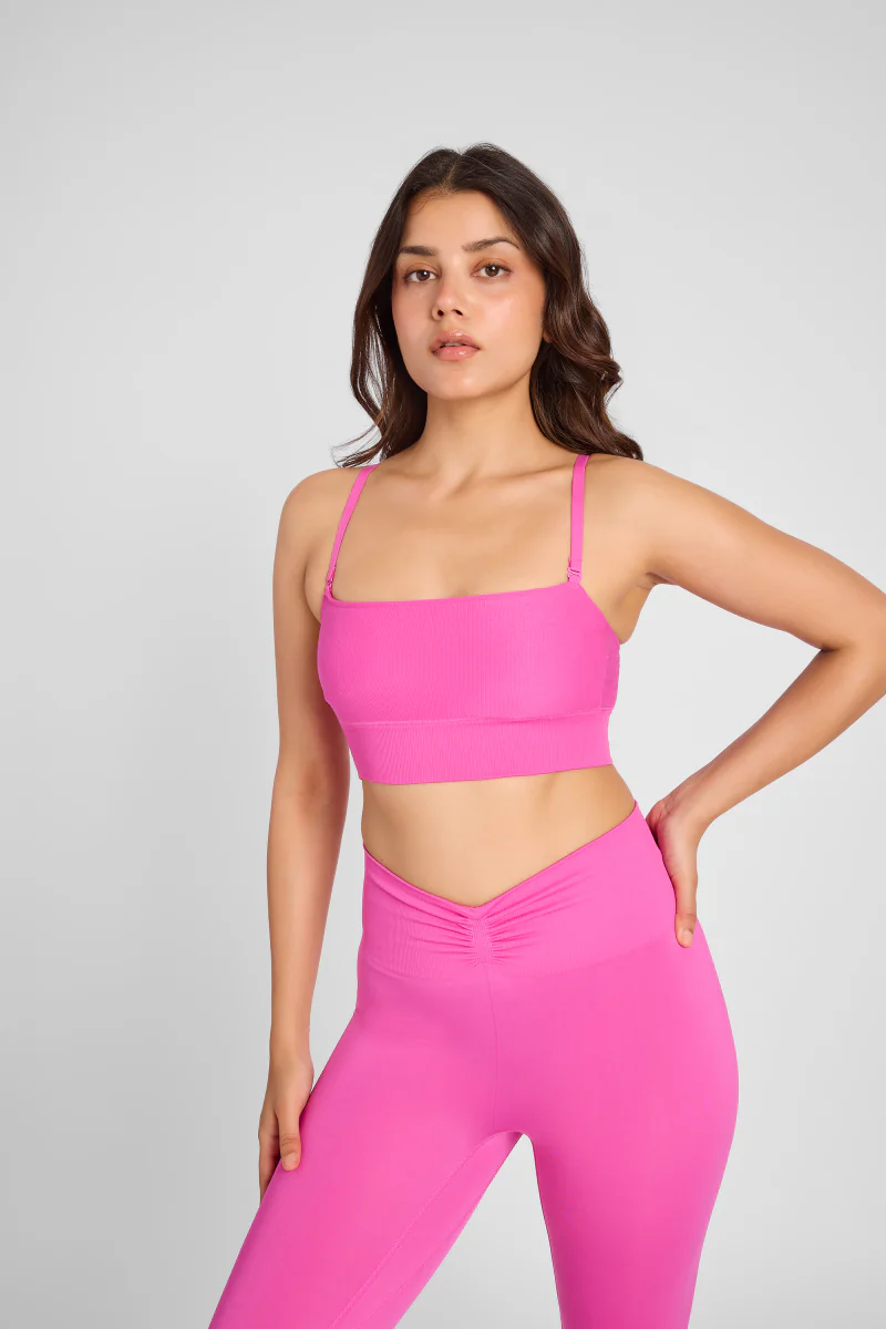 Women's Pink Breeze Bandeau Bra