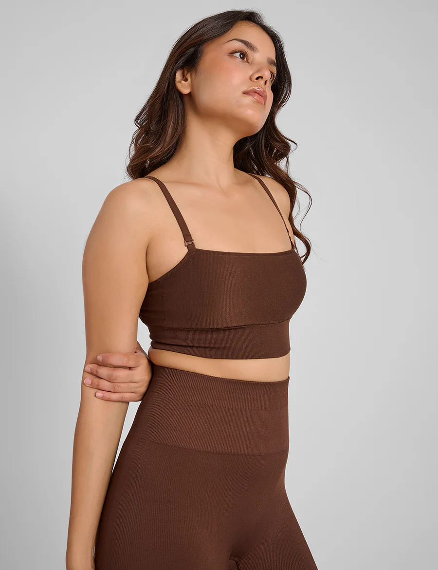 Women's Brown Breeze Bandeau Bra by FEIER