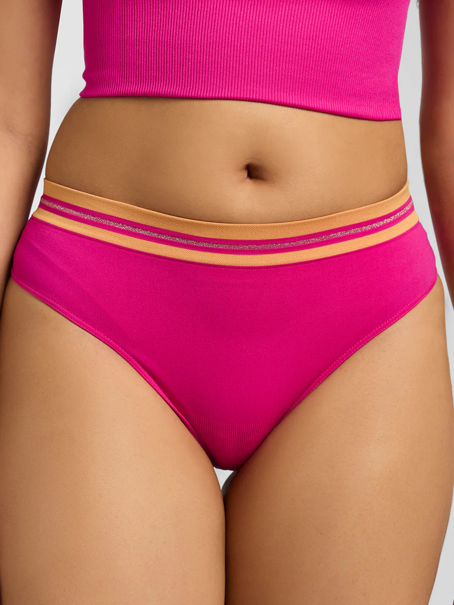 Women's Pink Sparkle Thong