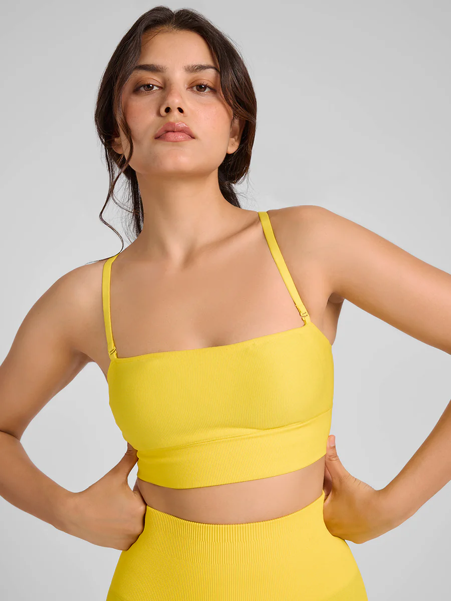 Women's Yellow Breeze Bandeau Bra