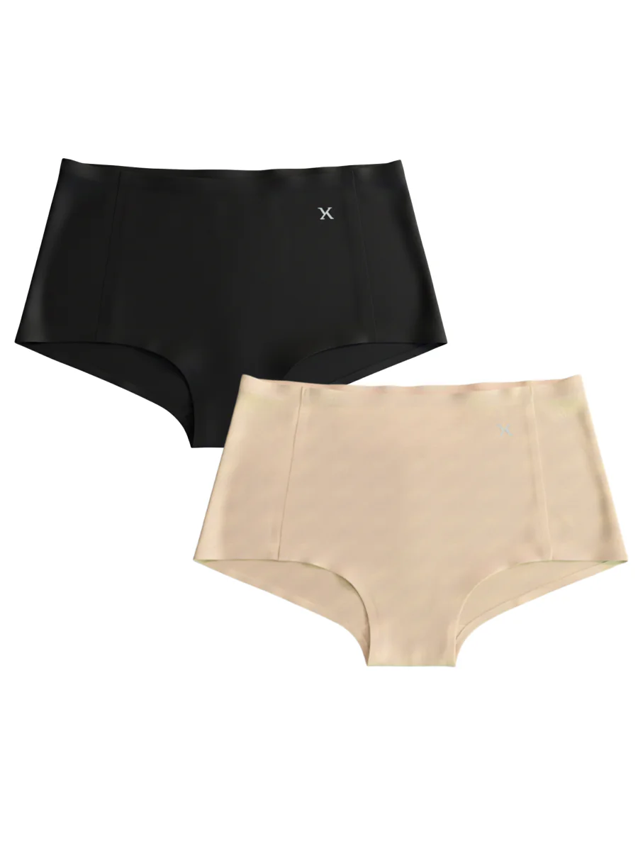 Women's Multicolor High Rise Elasticated Pull On Panties - Pack of 2